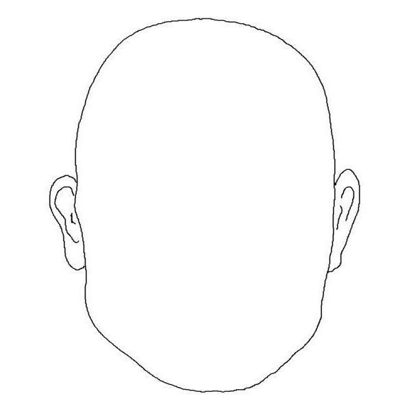 Контур лица для рисования