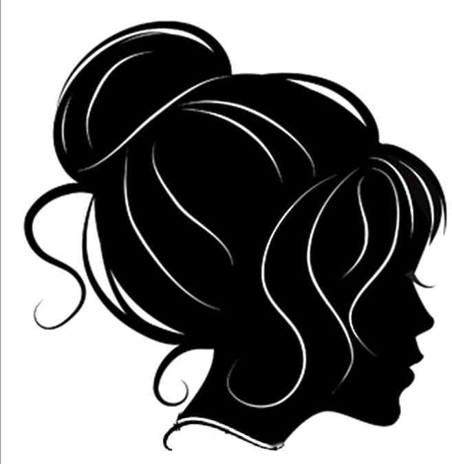 Декоративный силуэт прически