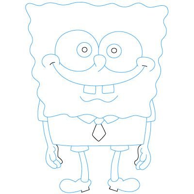 Губка Боб рисунок легкий