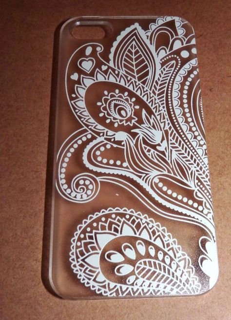 Точечная роспись чехла для телефона