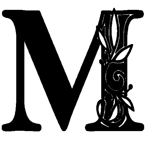 Буква м красивая