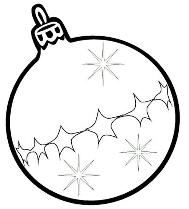 Разукрашки новогодней елочной игрушки
