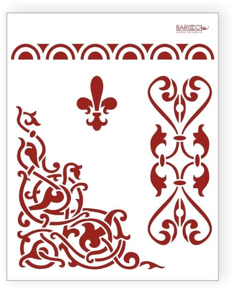 Орнамент трафарет