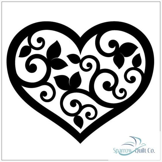 Трафарет сердечки