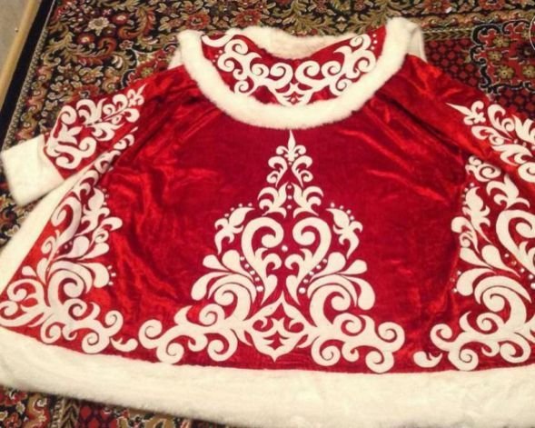 Орнамент на шубу Деда Мороза