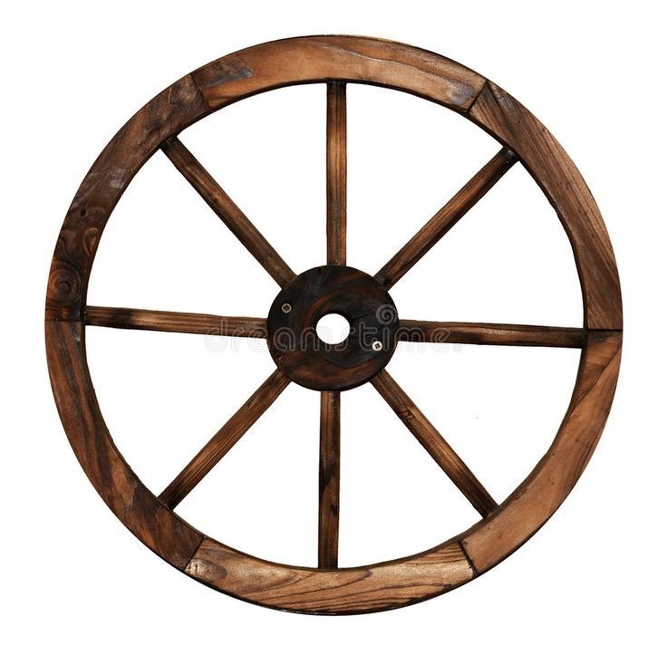 Колесо из дерева для телеги