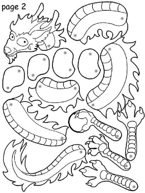 Китайский дракон поделка из бумаги