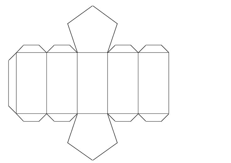 Пятигранная Призма развертка