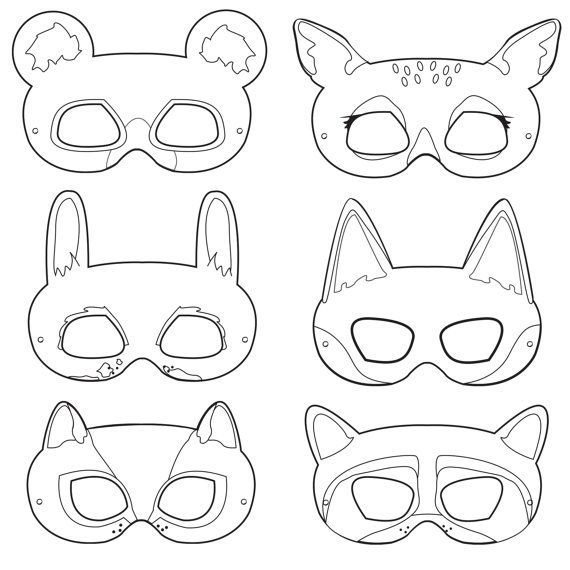 Макет маски