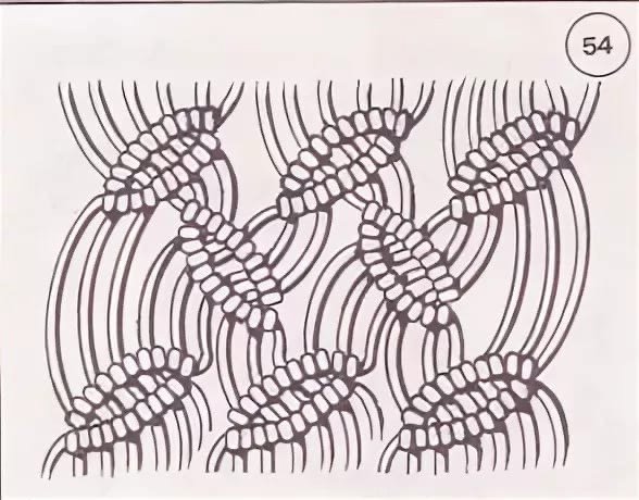 Лист макраме схема