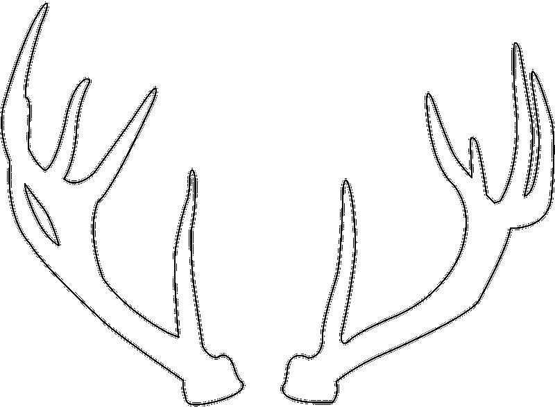 Рога оленя рисунок