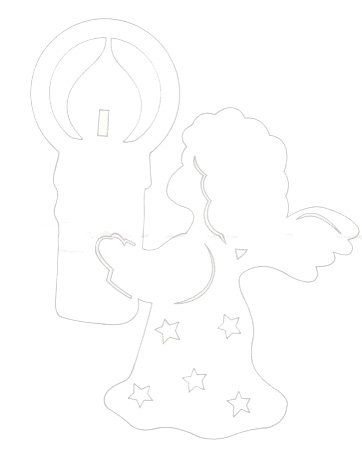 Трафарет Рождество