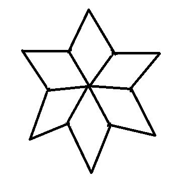 Звезда из 6 ромбов