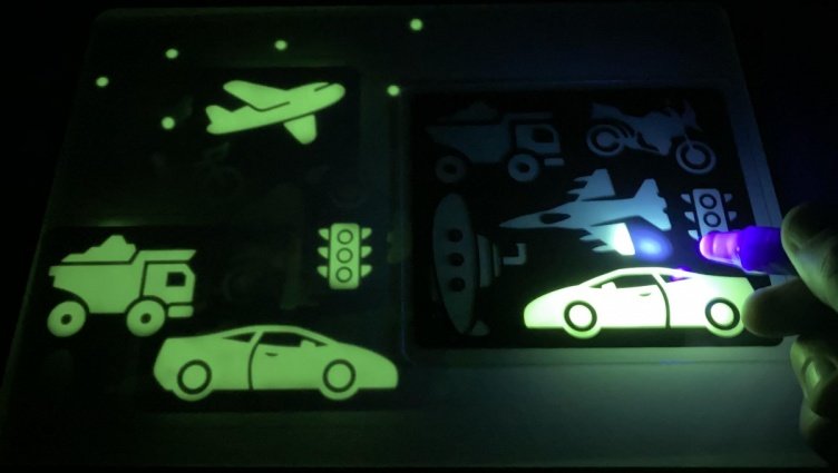 Рисуй светом трафарет