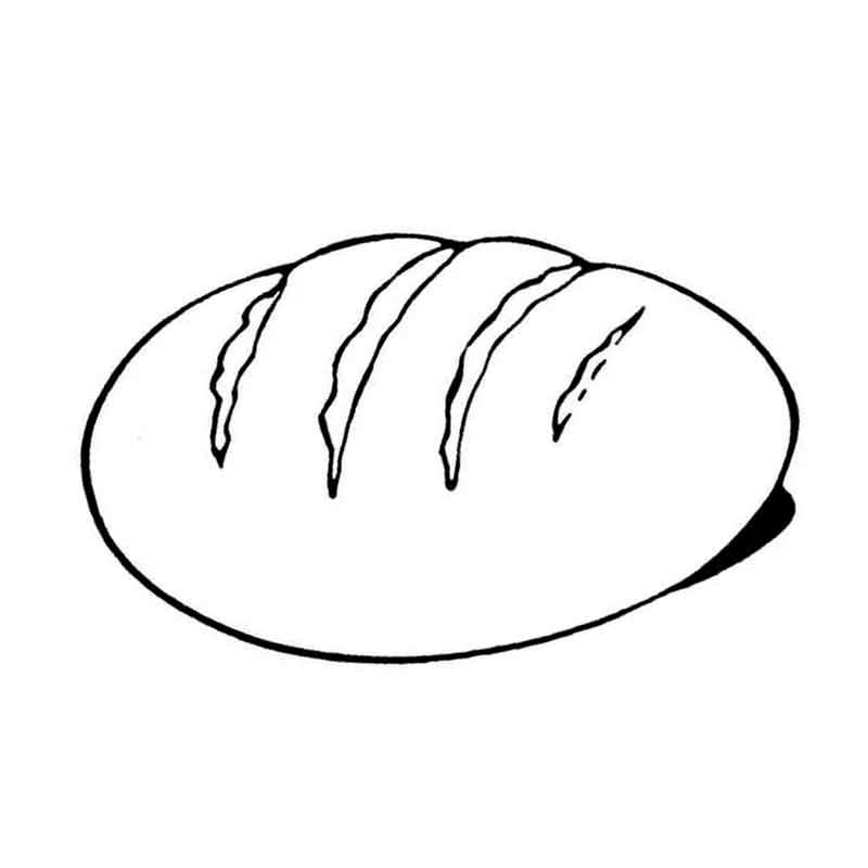 Раскраска хлебобулочные изделия для детей