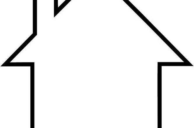 Контур домика с крышей