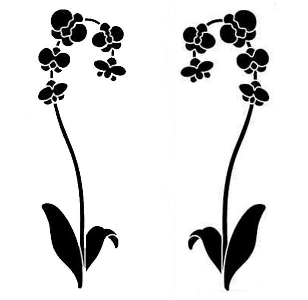 Трафареты цветов для декора
