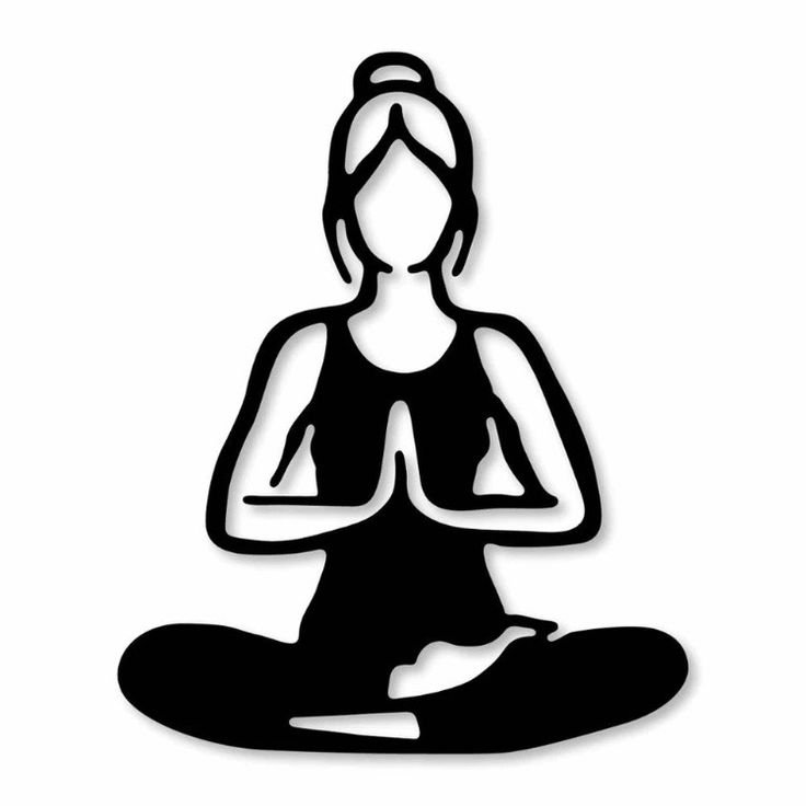 Человек в позе лотоса