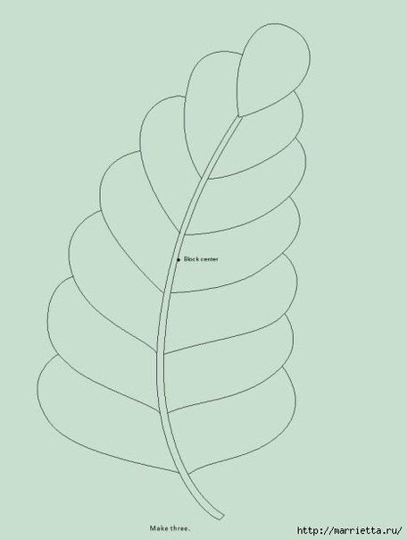 Прихватка листик выкройка