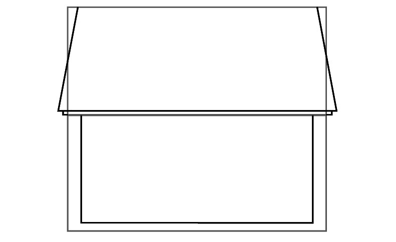 Домик с крышей раскраска для детей