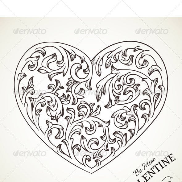 Сердце узор