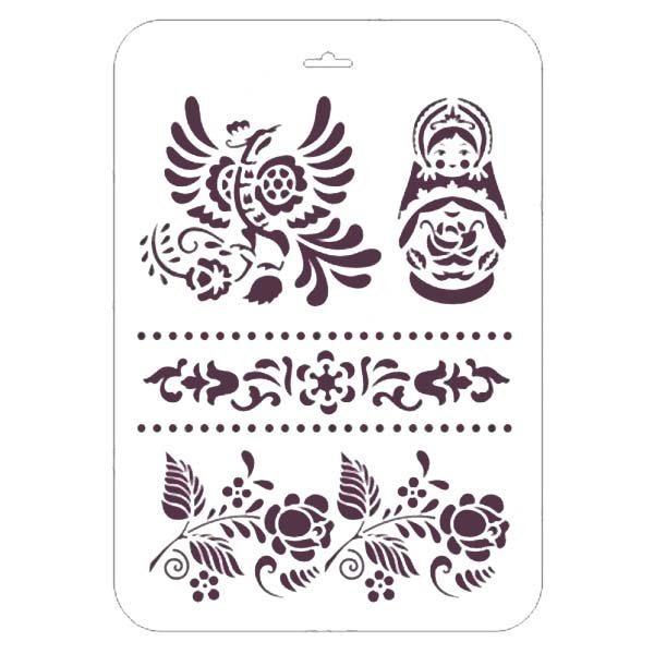 Трафарет русский стиль