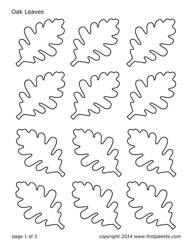 Листья трафарет для вырезания