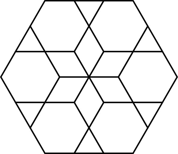 Геометрический узор из ромбов