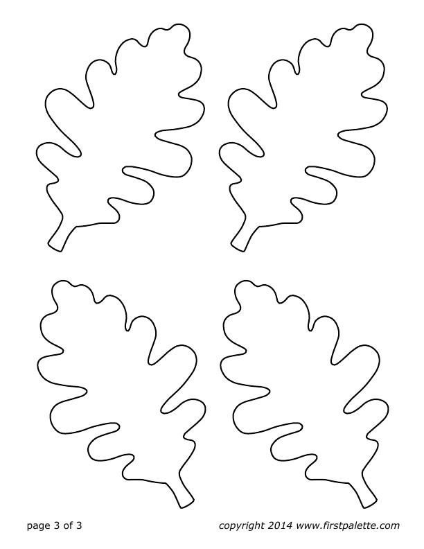 Шаблон листьев для вырезания