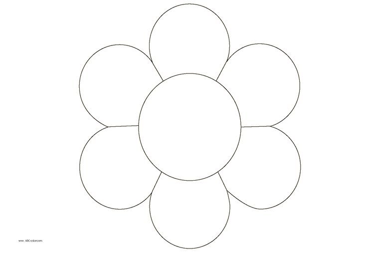 Трафареты цветов для детей