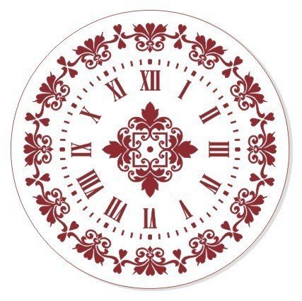 Циферблат часов трафарет