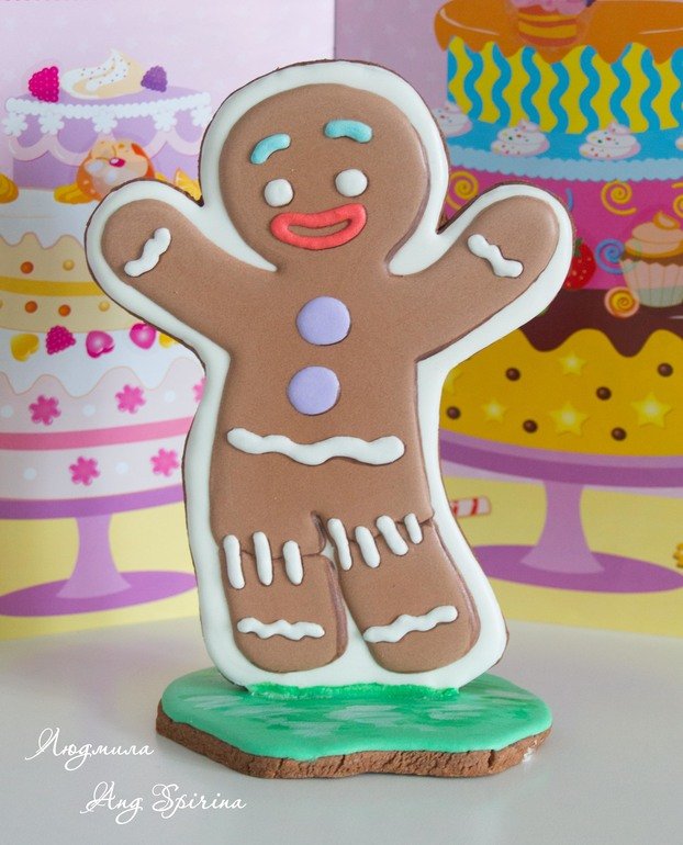 Пряники имбирные Пряня из Шрека