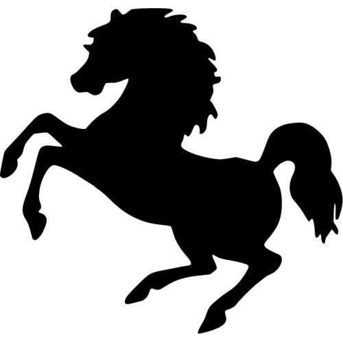 Силуэт лошади