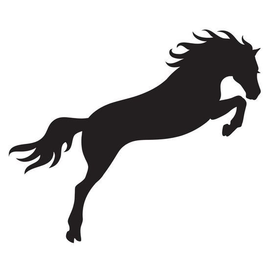 Силуэт лошади