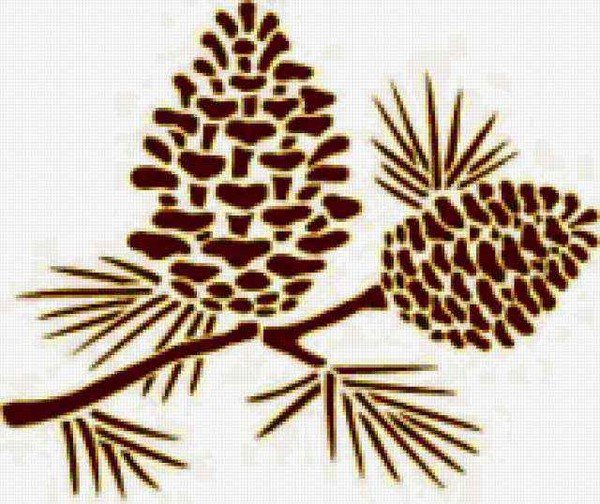 Вытынанка шишки