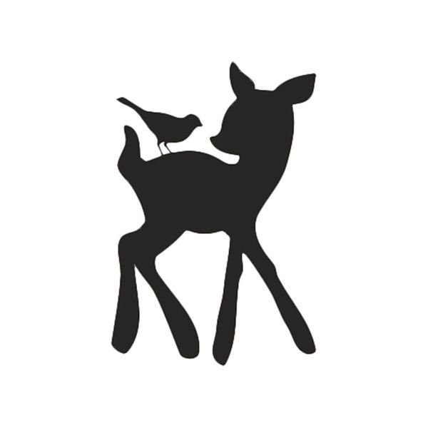 Силуэт оленя