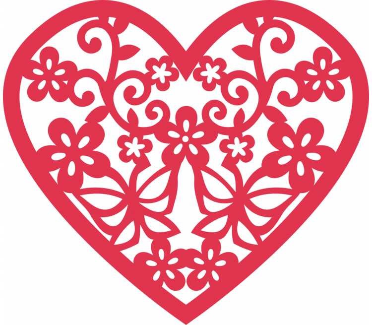 Сердечко ажурное