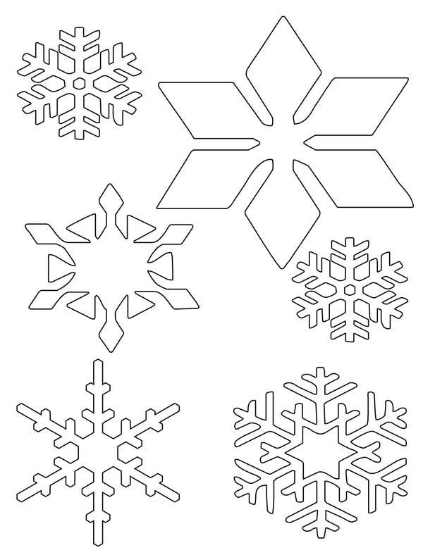 Трафарет «снежинки»