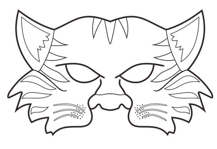 Трафарет маскарадной маски