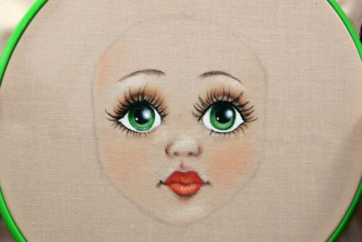 Рисование кукольного лица