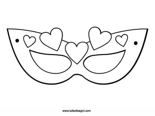 Трафарет маски для карнавала