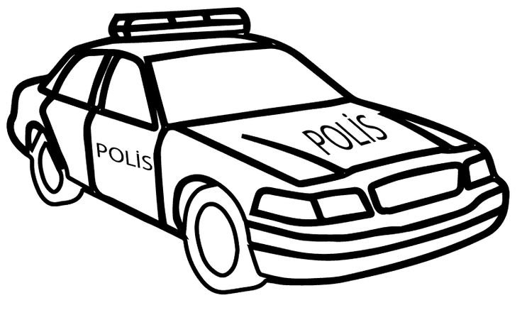 Раскраски для мальчиков полицейские машины