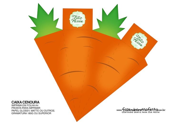 Объемная морковка из бумаги