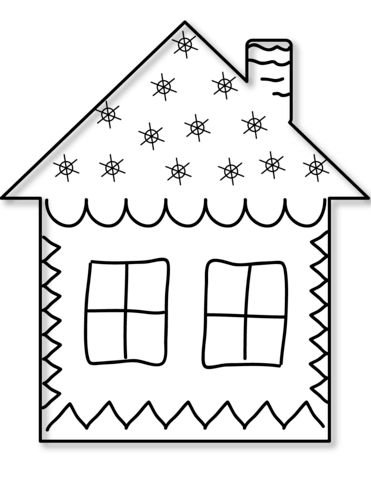 Домик для вырезания