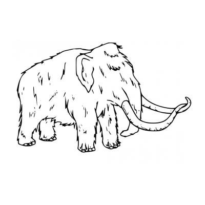 Мамонт рисунок карандашом