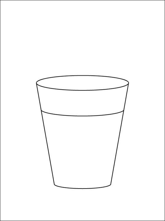 Стакан раскраска