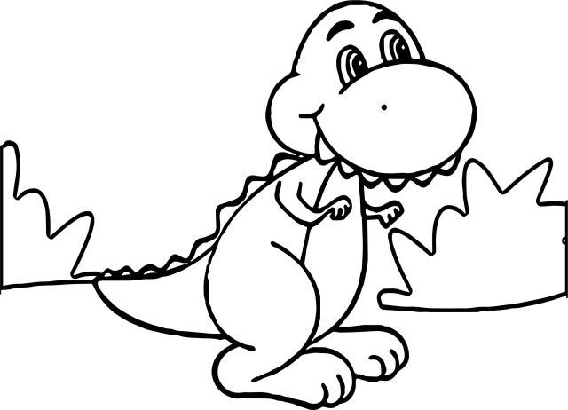 Динозавры / раскраска