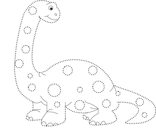 Трафарет динозавры