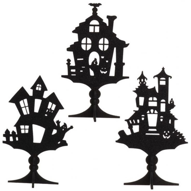 Силуэт замка на Хэллоуин