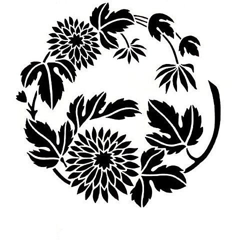 Трафареты для декора стен цветы